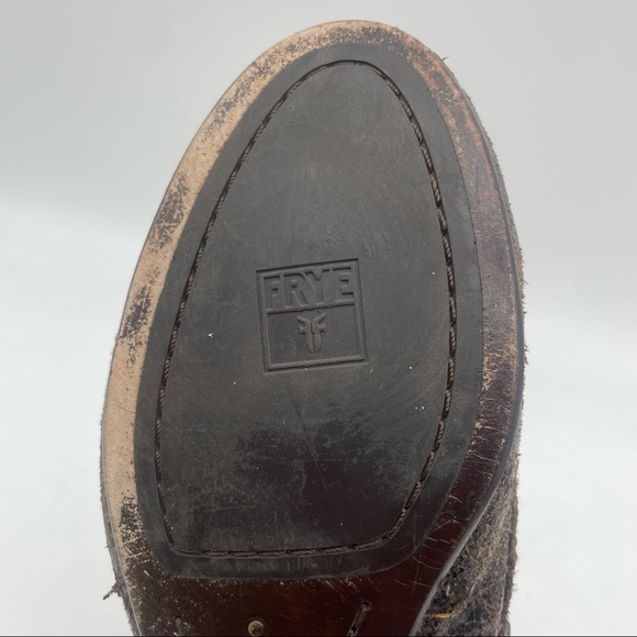 Frye Emma Hammered Stud Flats Sz 8.5 - Picture 10 of 13